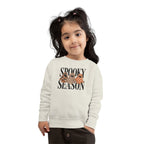 Toddler Sweatshirt — "Spooky Season" Ghosts Leopard & Plaid Fall Halloween Pullover