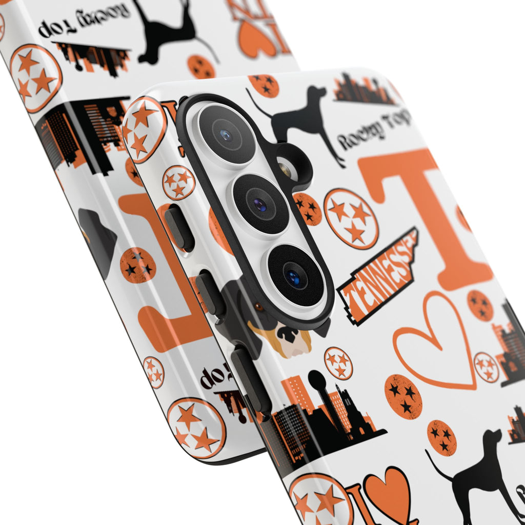 Tennessee Vols pattern Phone Case | Nashville skyline, Volunteers , orange and white