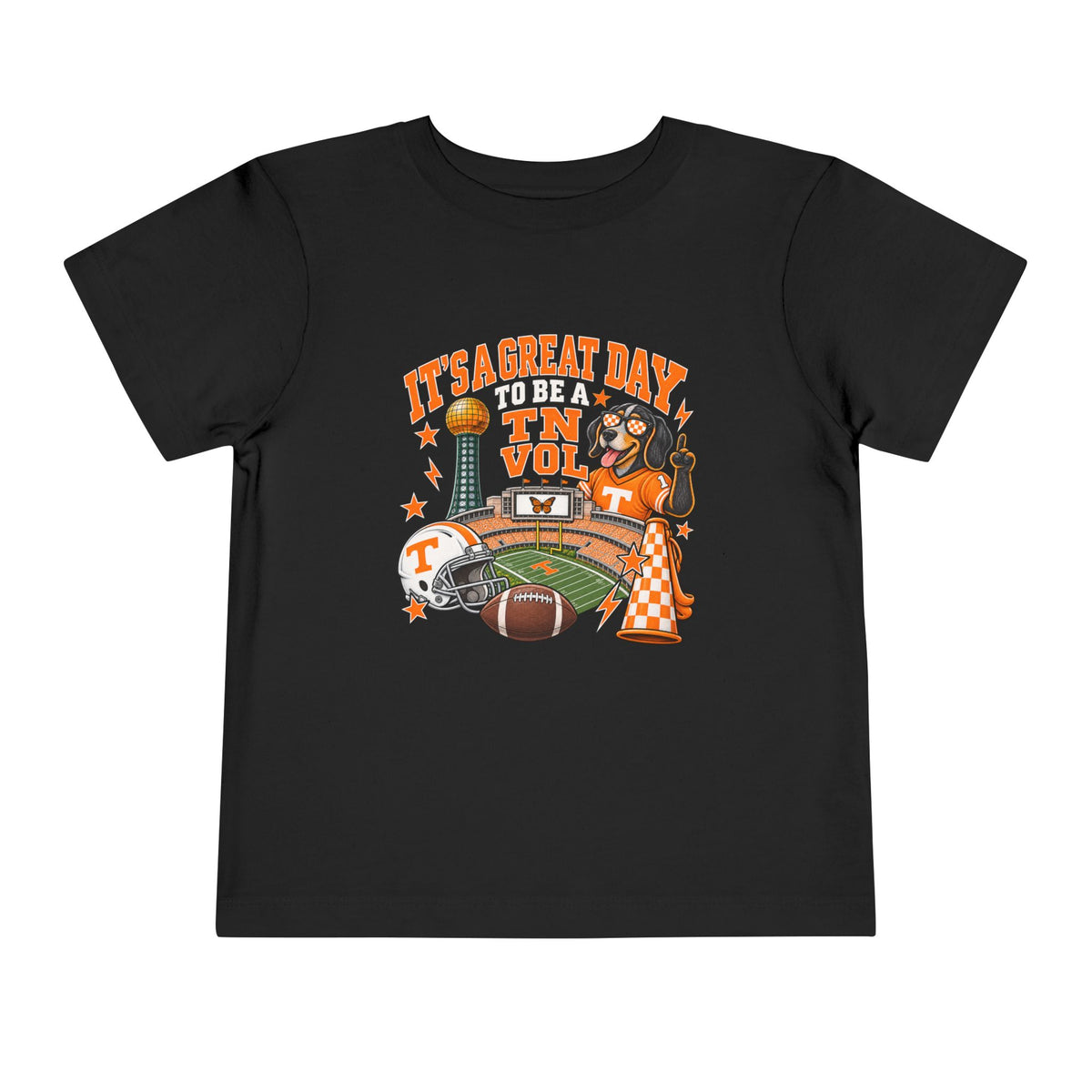 Toddler Football Fan T-Shirt – 'It's a Great Day to Be a Vol' Tennessee Game Day Tee