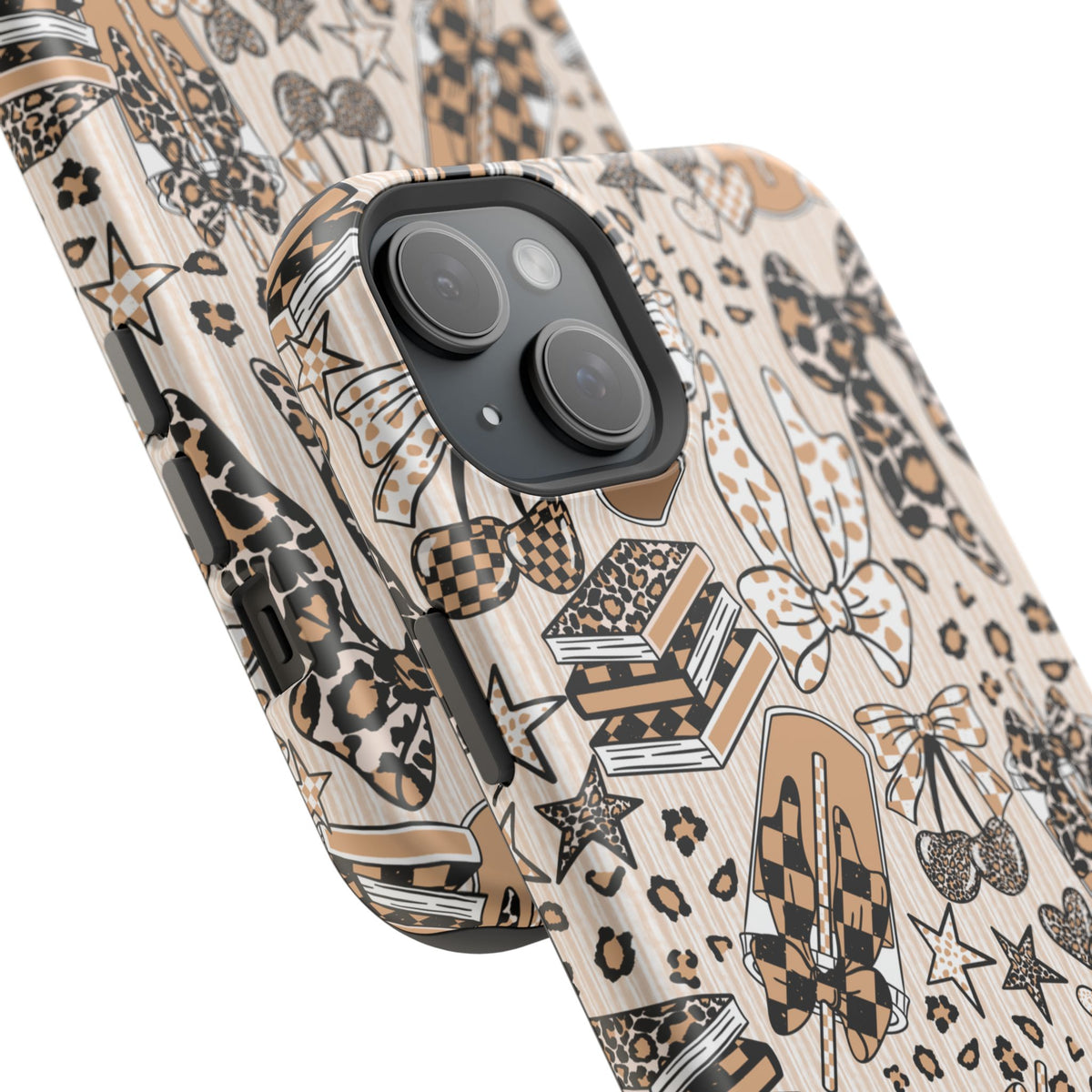 Cheetah bows iced coffee love Magnetic Impact-Resistant Cases