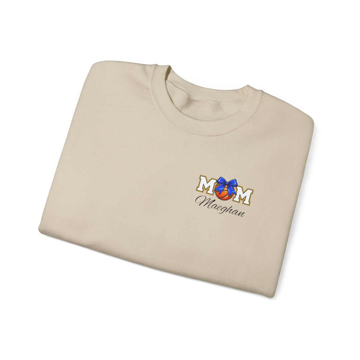 Basketball Mom  Gildan Crewneck Sweatshirt – 'Basketball Mom' Graphic