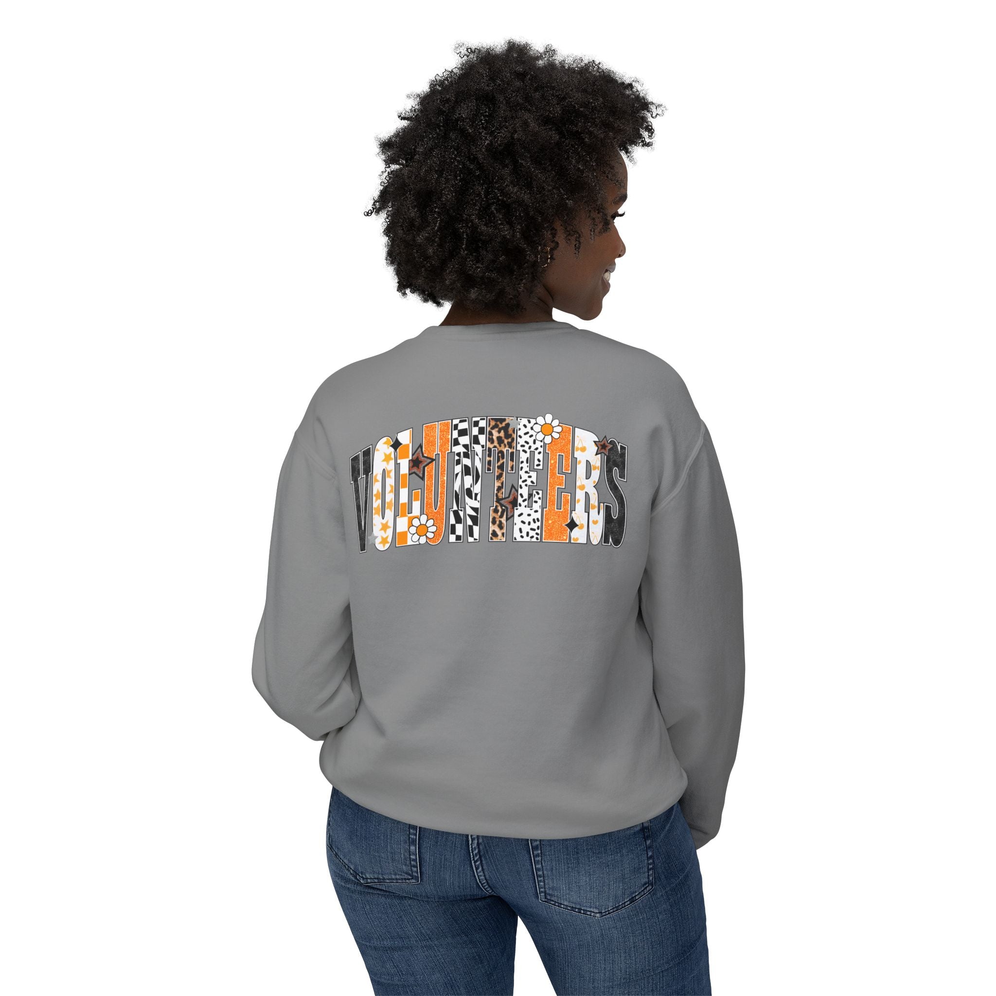 Tennessee Vols Volunteer on back side comfort colors sweatshirt for women