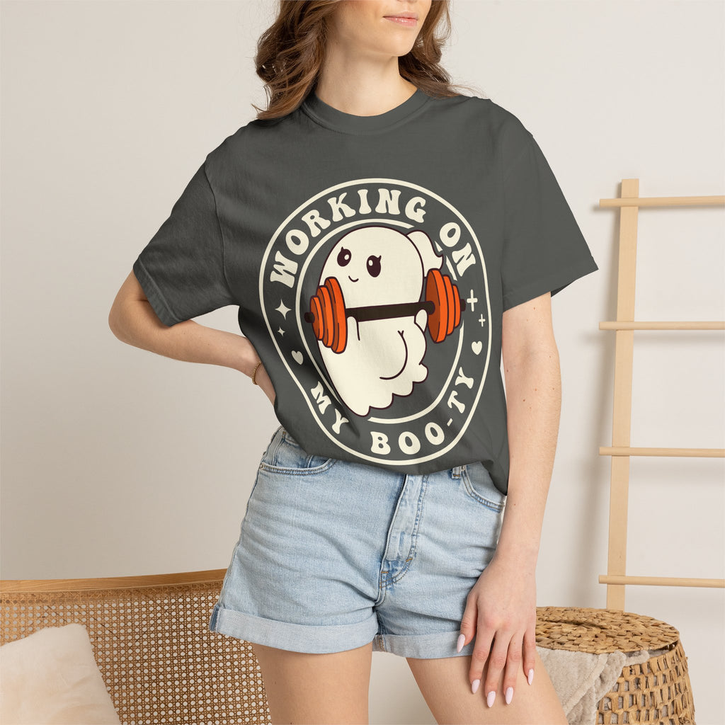 Ghost Lifter T-Shirt — Cute Ghost Weightlifting Gym Tee