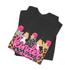 Kindergarten Pencils T-Shirt — Cute Leopard Print School Tee