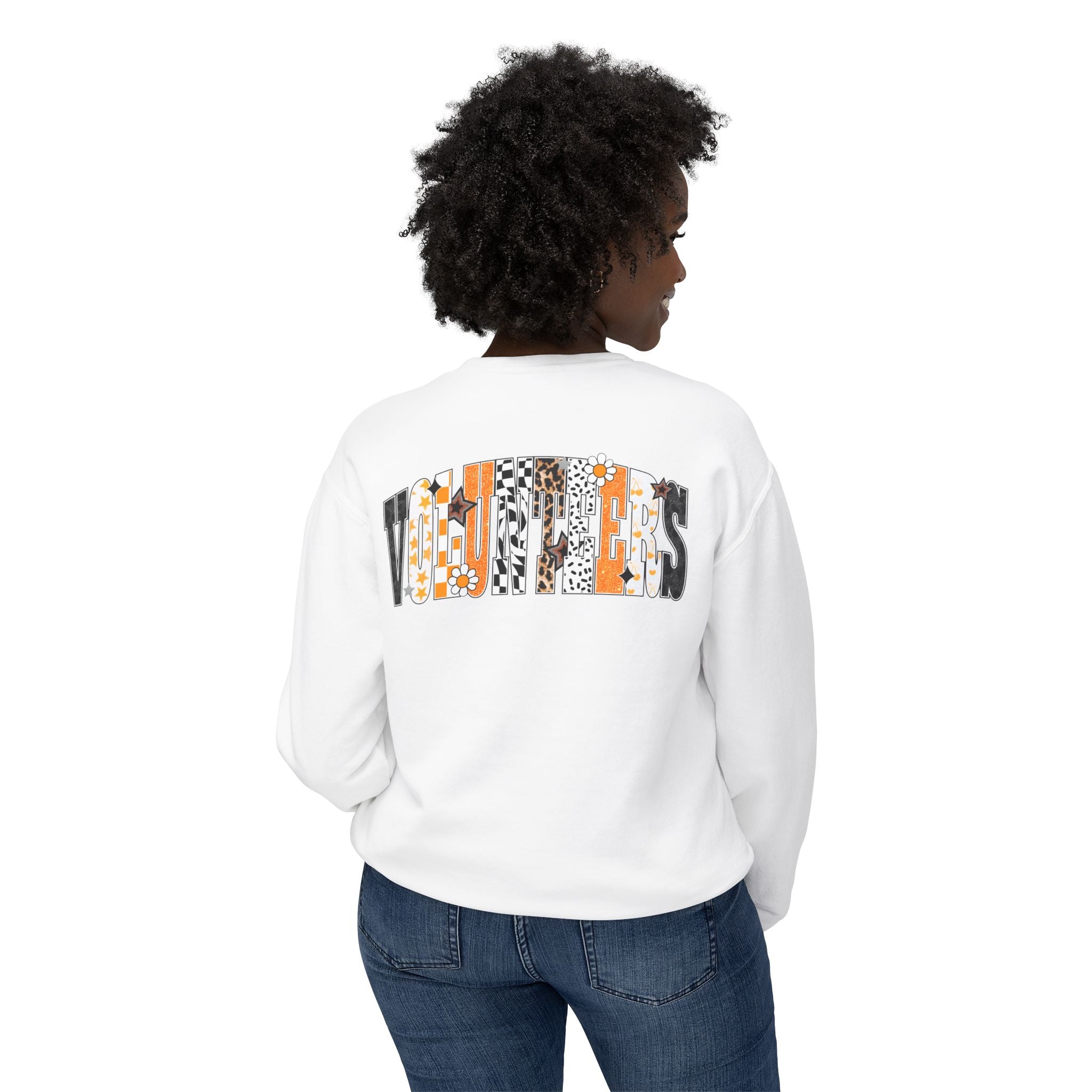 Tennessee Vols Volunteer on back side comfort colors sweatshirt for women