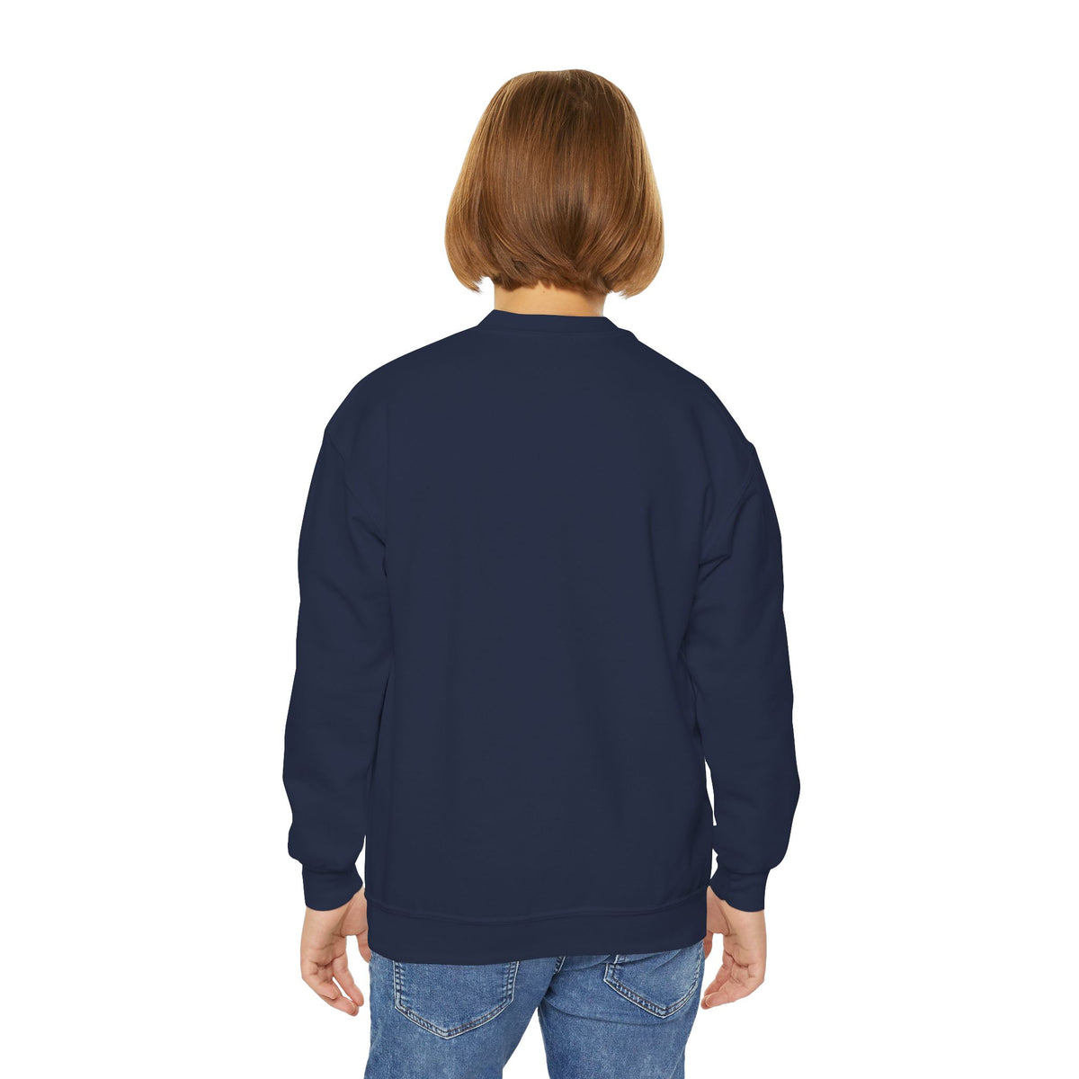 Youth Crewneck Sweatshirt - Retro Glam Lightning Bolt Graphic with 'Queen' Pop Art
