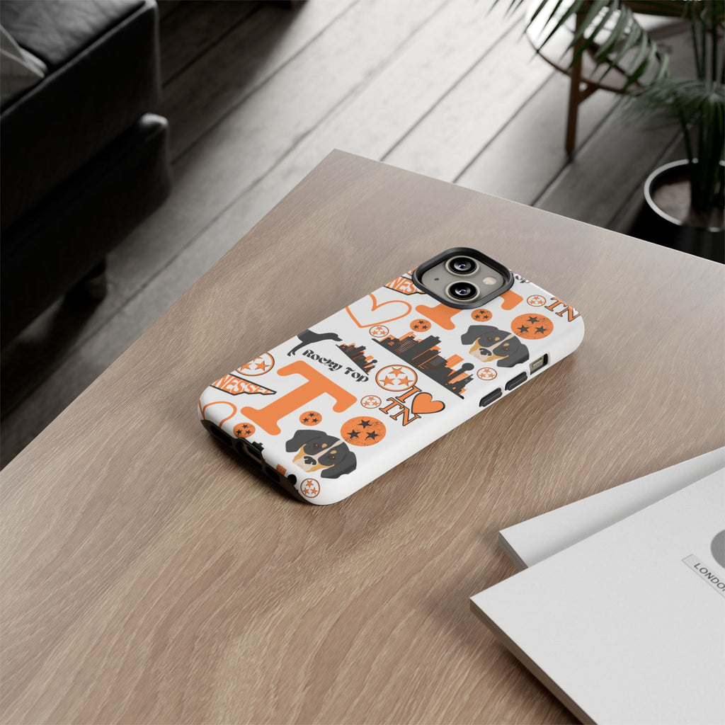 Tennessee Vols pattern Phone Case | Nashville skyline, Volunteers , orange and white
