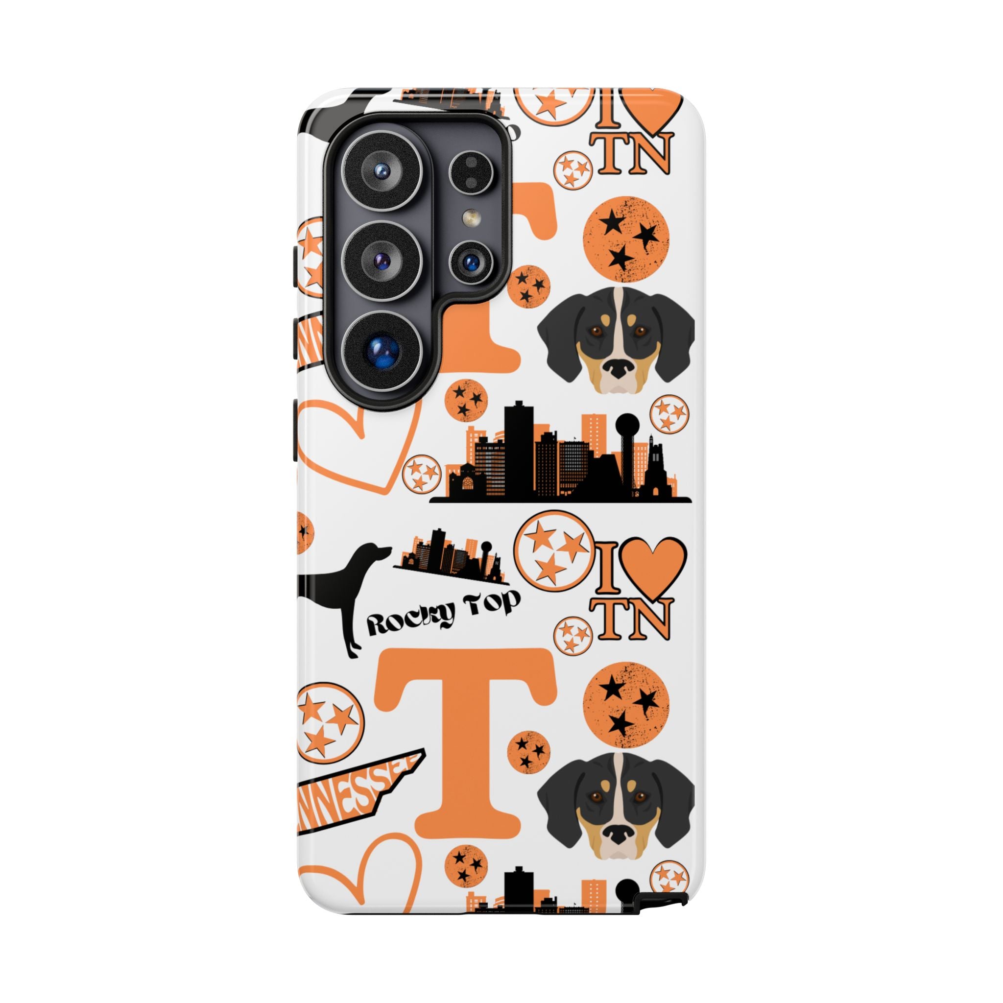 Tennessee Vols pattern Phone Case | Nashville skyline, Volunteers , orange and white