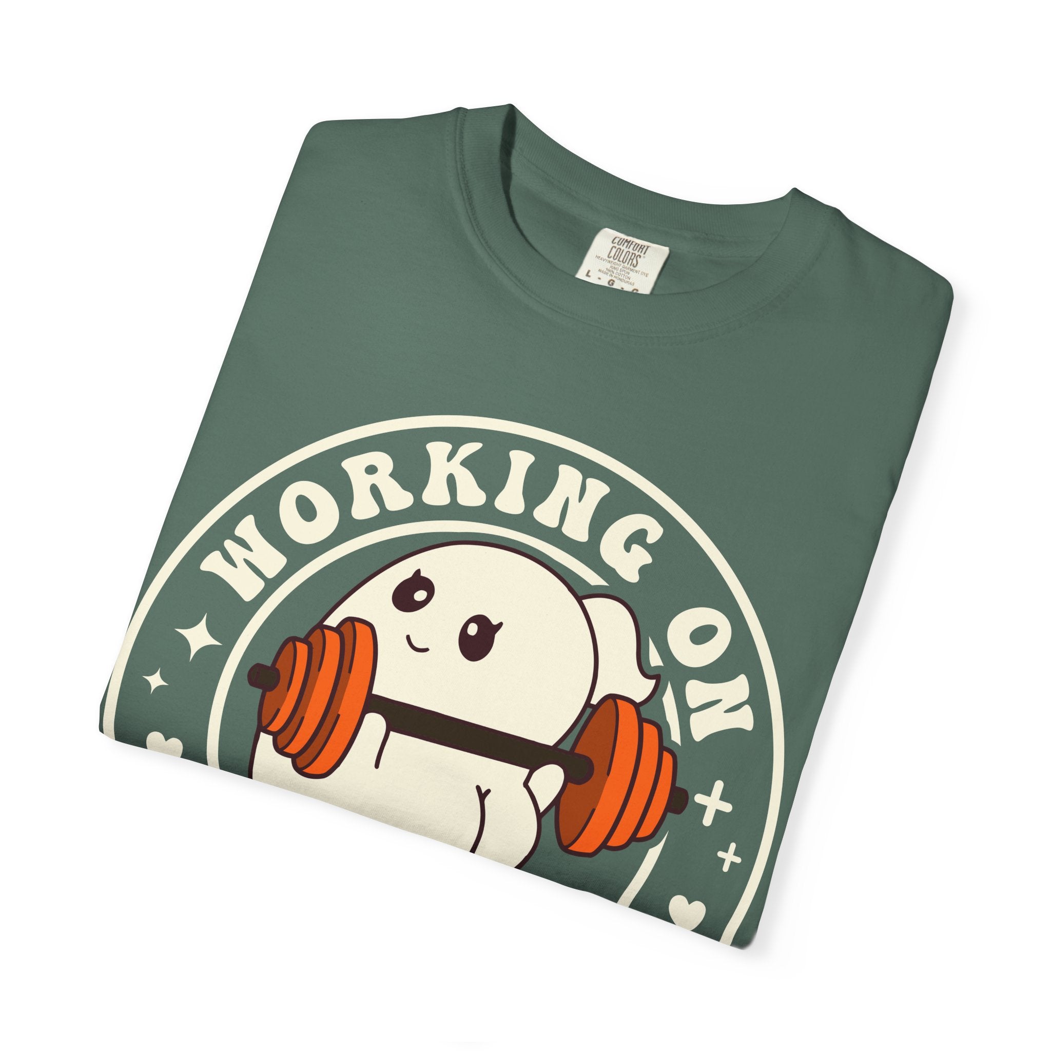 Ghost Lifter T-Shirt — Cute Ghost Weightlifting Gym Tee
