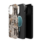Cheetah bows iced coffee love Magnetic Impact-Resistant Cases