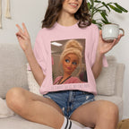 If i dont say it my face does humor comfort colors tee, Barbie expression tee
