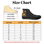 Women's High Top Canvas Shoes Customized Tongue 2 SmokeyPreppyBow Tennessee Vols