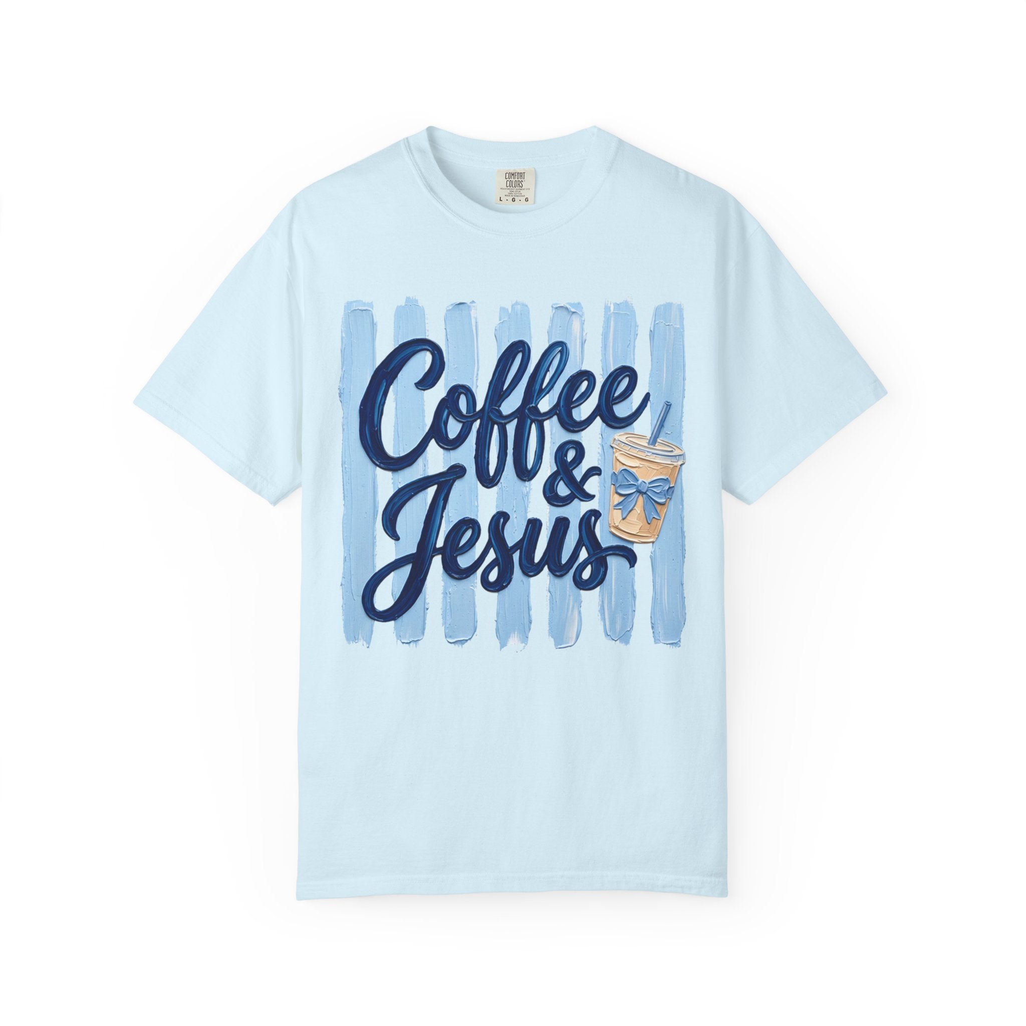 Coffee & Jesus T-shirt | Iced Coffee Graphic Tee, Christian Faith Shirt