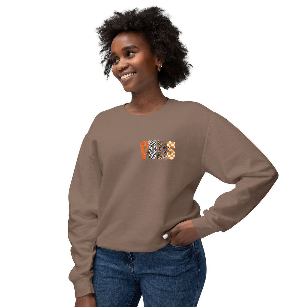 Tennessee Vols Volunteer on back side comfort colors sweatshirt for women