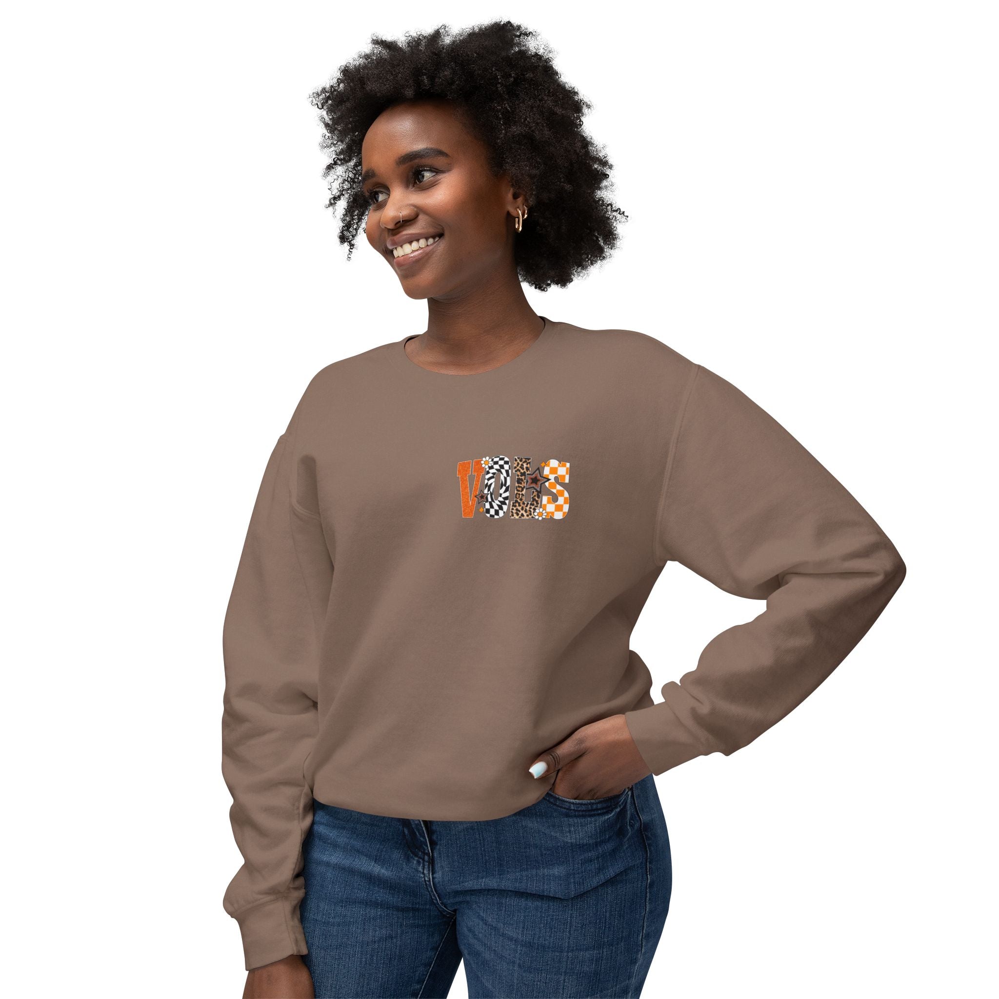 Tennessee Vols Volunteer on back side comfort colors sweatshirt for women
