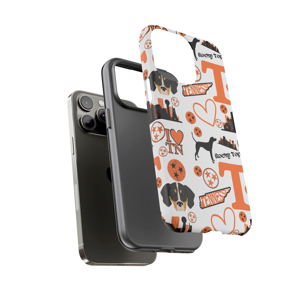 Tennessee Vols pattern Phone Case | Nashville skyline, Volunteers , orange and white