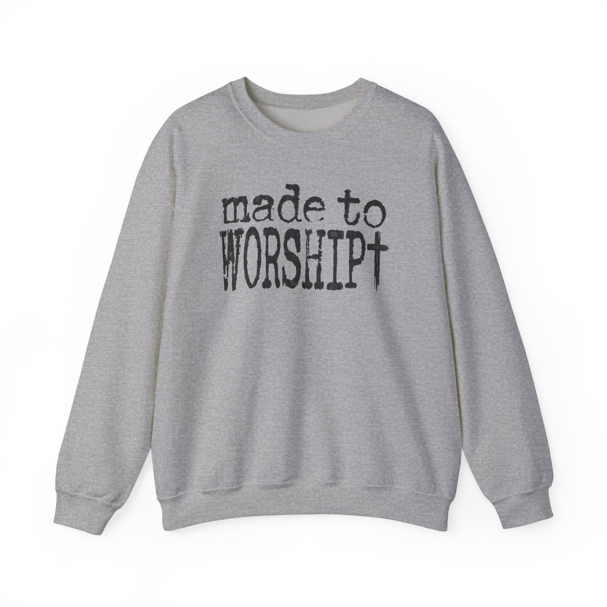 Made to Worship Christan Gildan Crewneck Sweatshirt