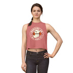 Crop Top — "Working On My Booty" Cute Ghost Weightlifting Fitness Tank