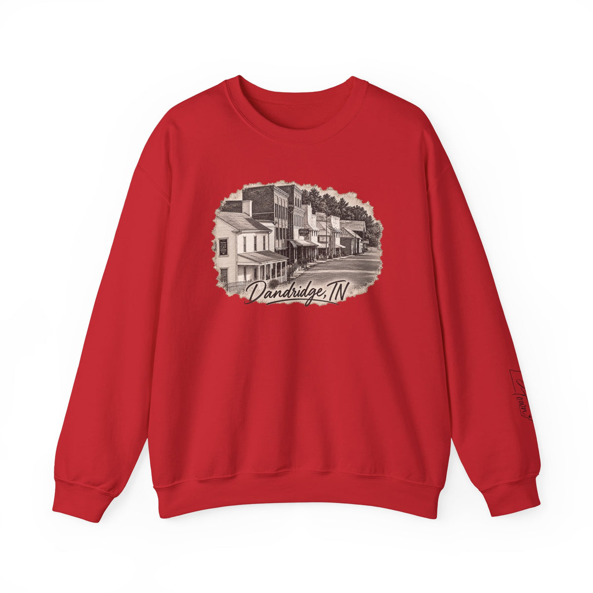 Dandridge TN Vintage Main Street Gildan Sweatshirt