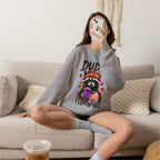 Fall Raccoon Sweatshirt - "Dude I Love Fall" Cozy Autumn GIldan sweatshirt