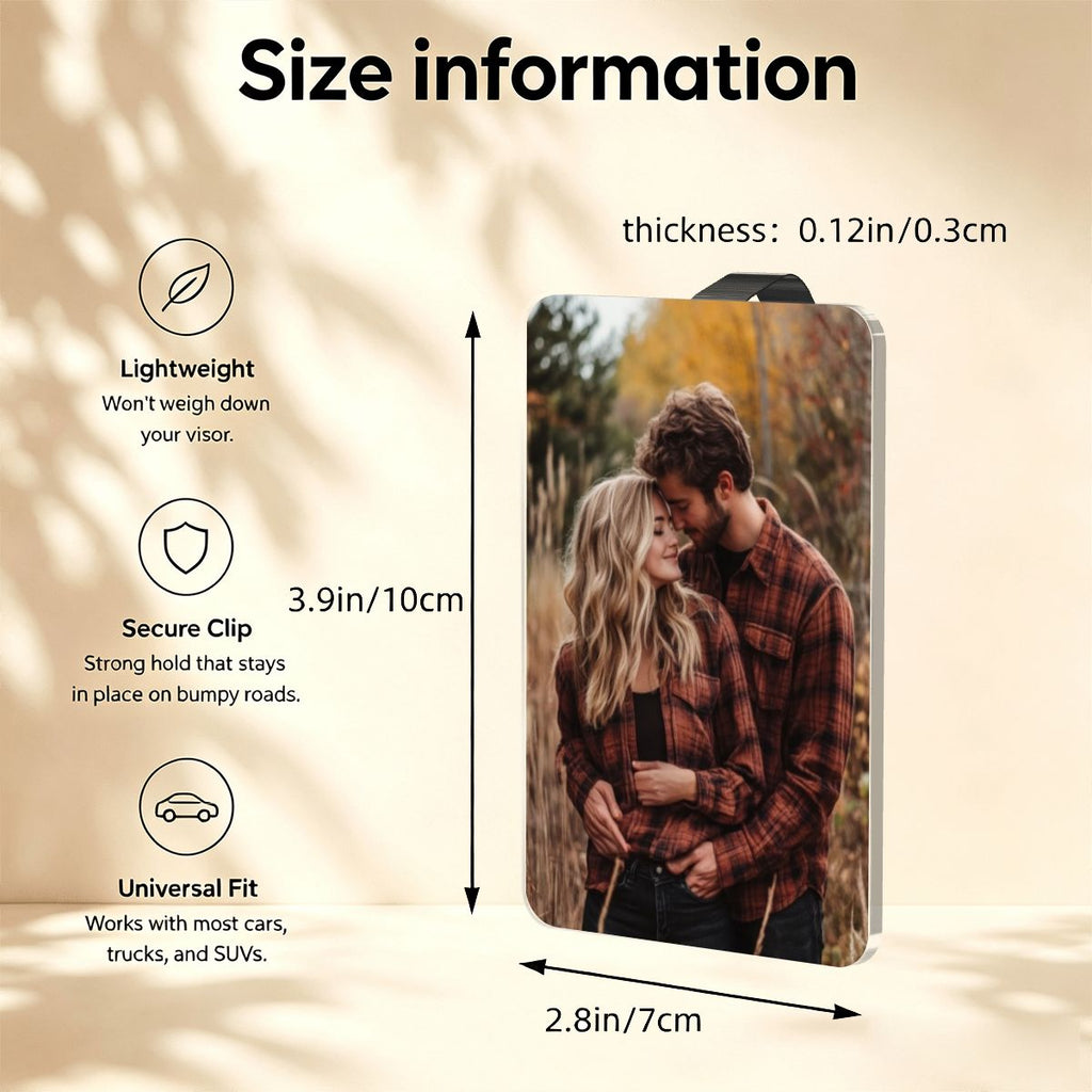 Car Visor Photo Clip personalizable