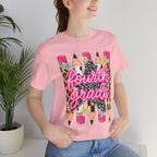 Fourth Grade Pencil Tee — Leopard & Glitter Back-to-School Shirt