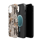 Cheetah bows iced coffee love Magnetic Impact-Resistant Cases