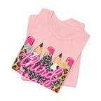Third Grade Pencils T‑Shirt — Leopard & Glitter Back-to-School Tee