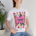 Fourth Grade Pencil Tee — Leopard & Glitter Back-to-School Shirt