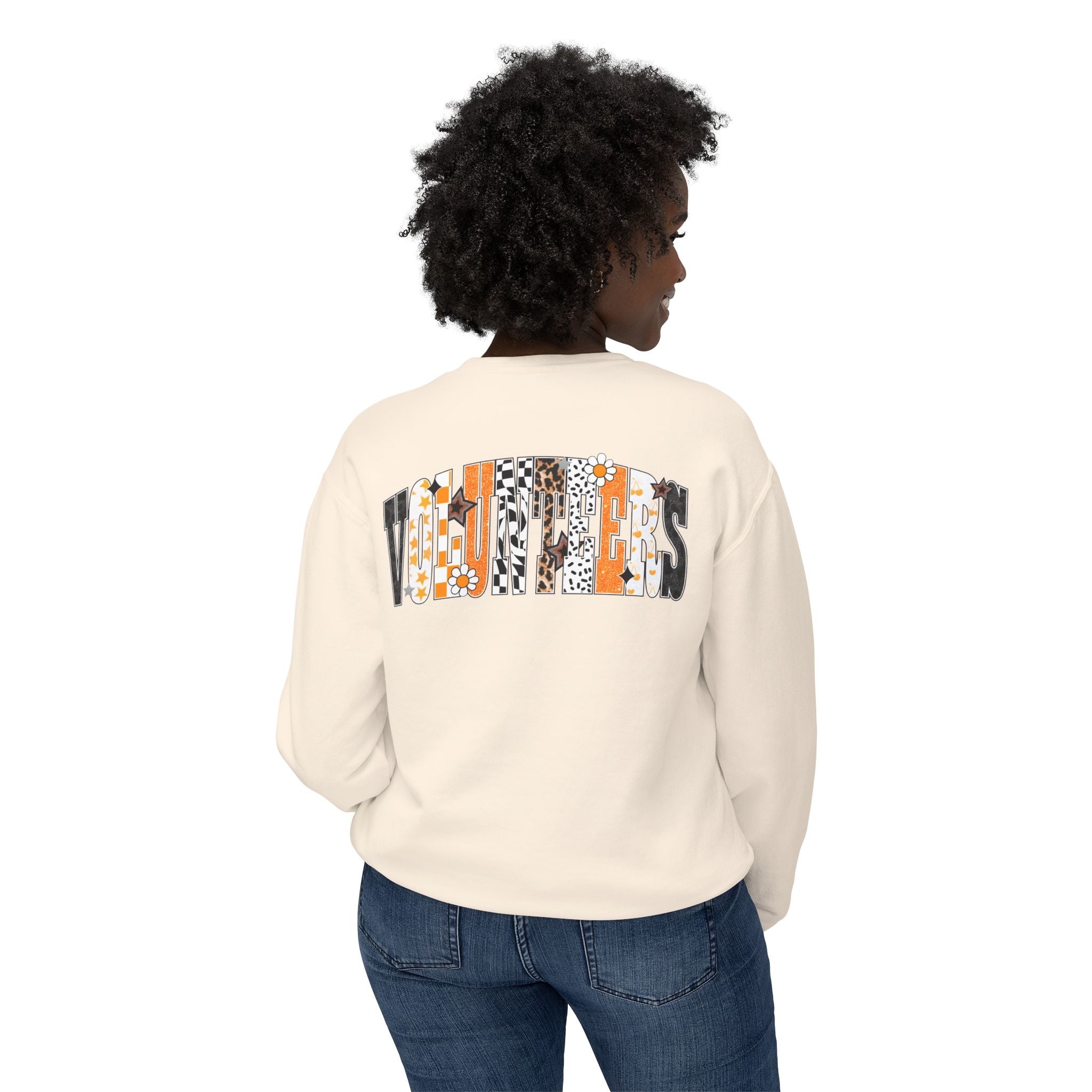 Tennessee Vols Volunteer on back side comfort colors sweatshirt for women