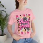 Third Grade Pencils T‑Shirt — Leopard & Glitter Back-to-School Tee