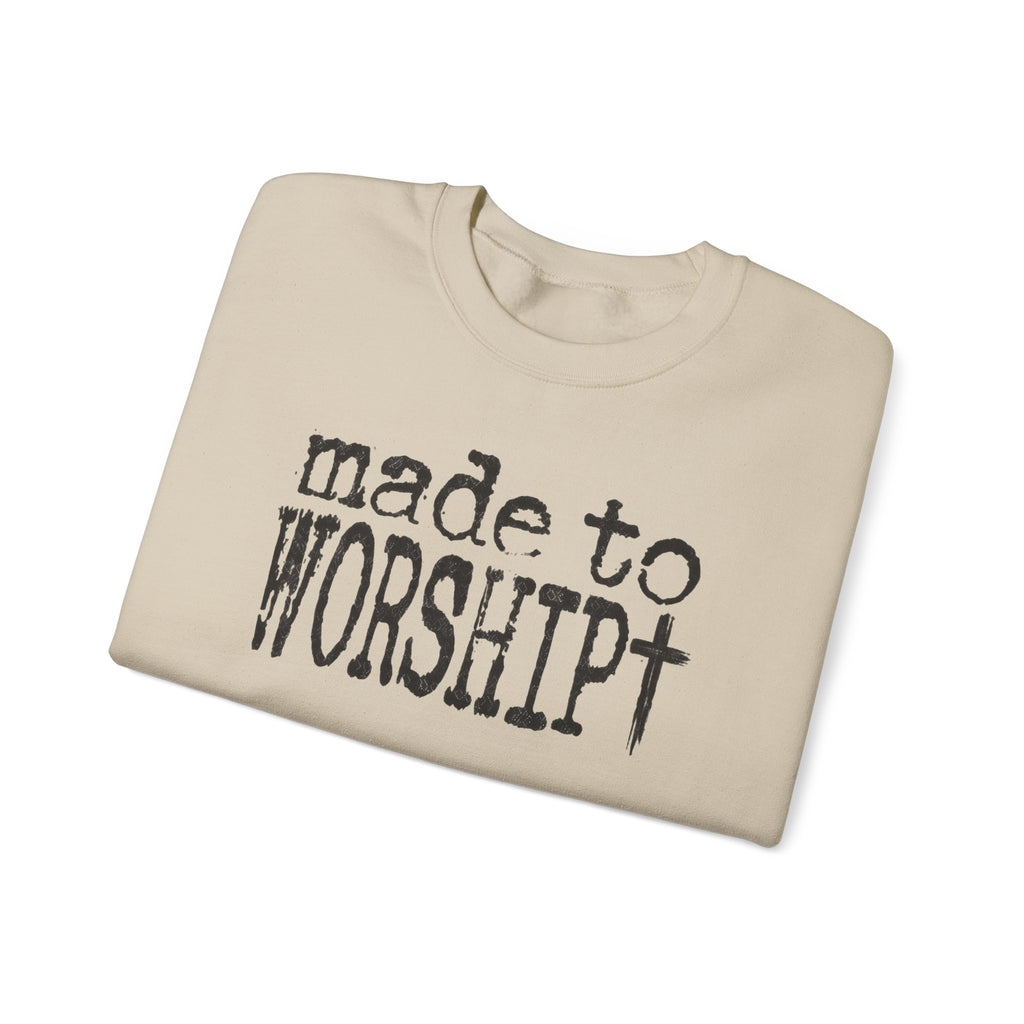 Made to Worship Christan Gildan Crewneck Sweatshirt
