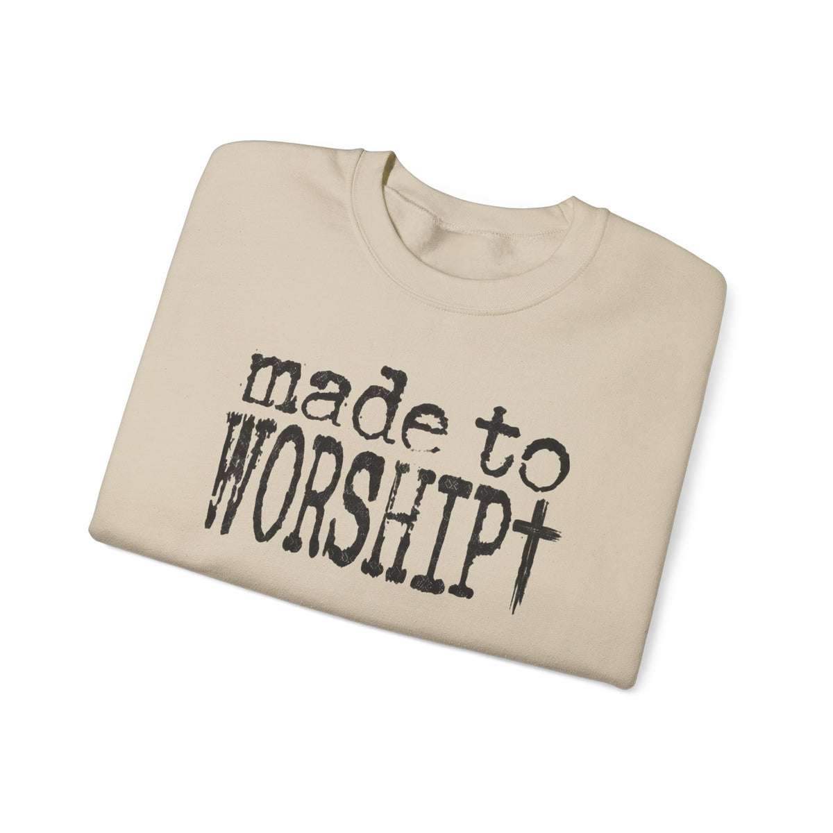 Made to Worship Christan Gildan Crewneck Sweatshirt
