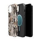 Cheetah bows iced coffee love Magnetic Impact-Resistant Cases
