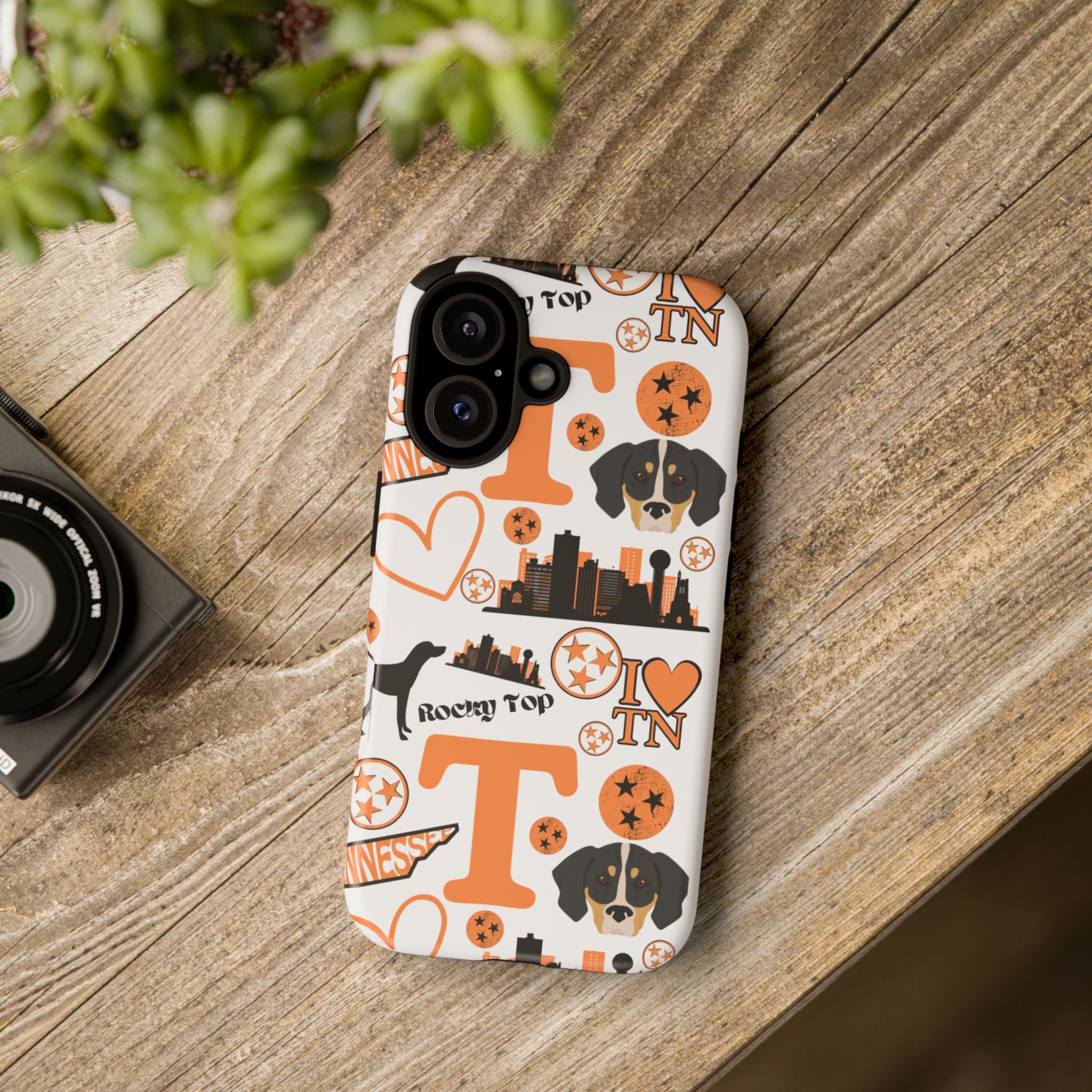 Tennessee Vols pattern Phone Case | Nashville skyline, Volunteers , orange and white