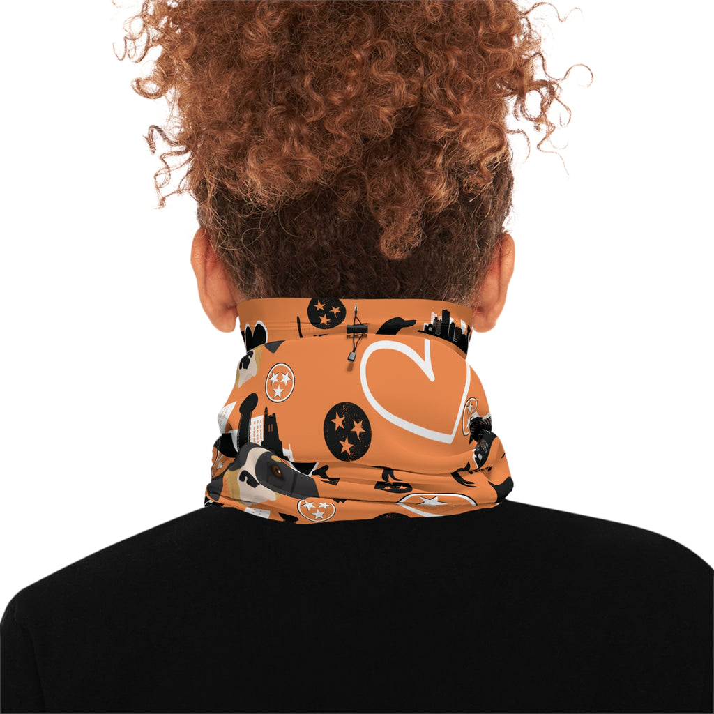 Tennessee Pattern Neck Gaiter | Fleece TN warm gift wear