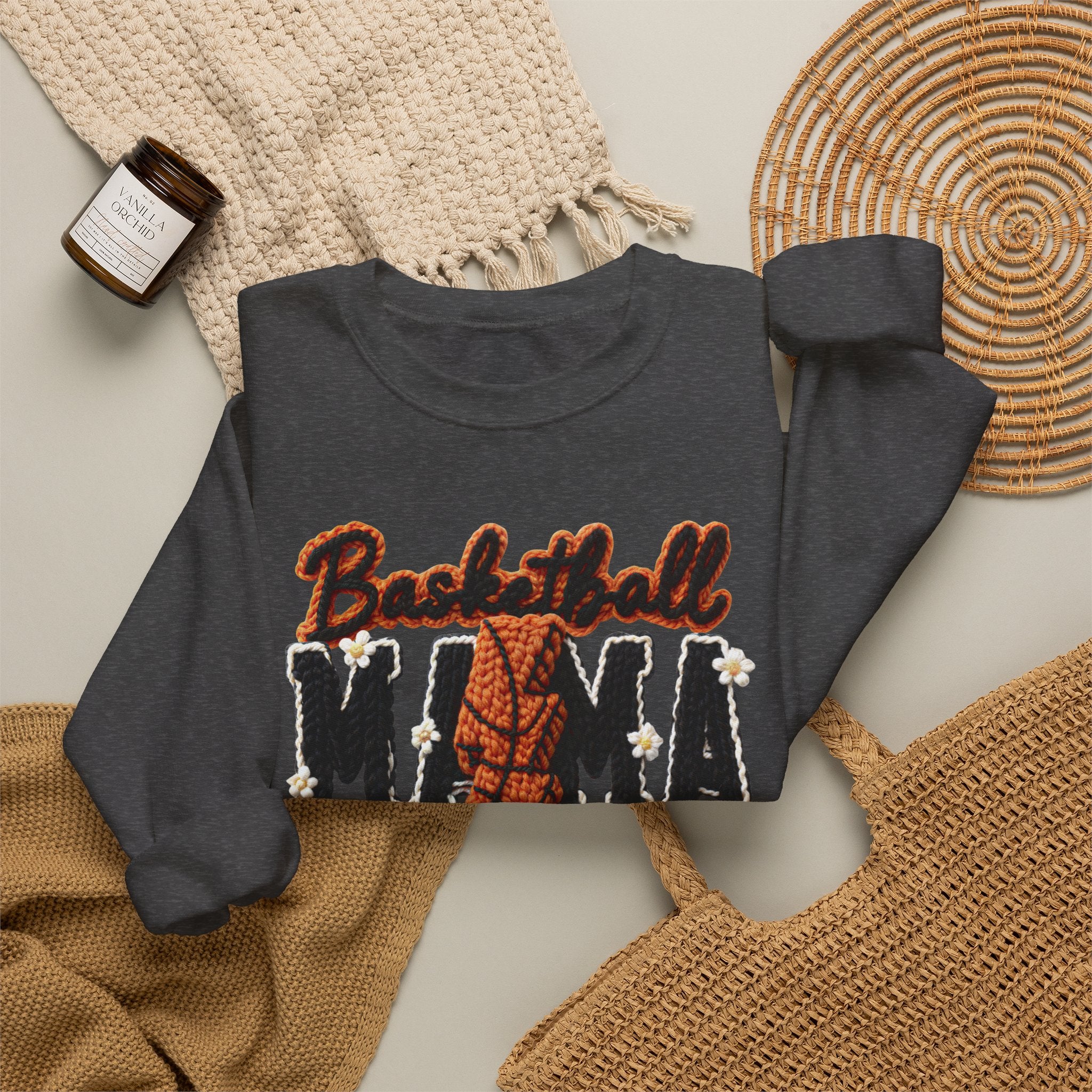 Basketball Mama Sweatshirt — Cozy Crewneck for Proud Hoops Moms