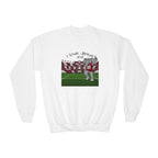 Youth Crewneck Sweatshirt - 'I Love Jesus and roll tide Football' Stadium Graphic Alabama