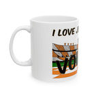 Love Jesus and the Vols Mug — Tennessee Football Fan Ceramic Coffee Cup (11oz, 15oz)