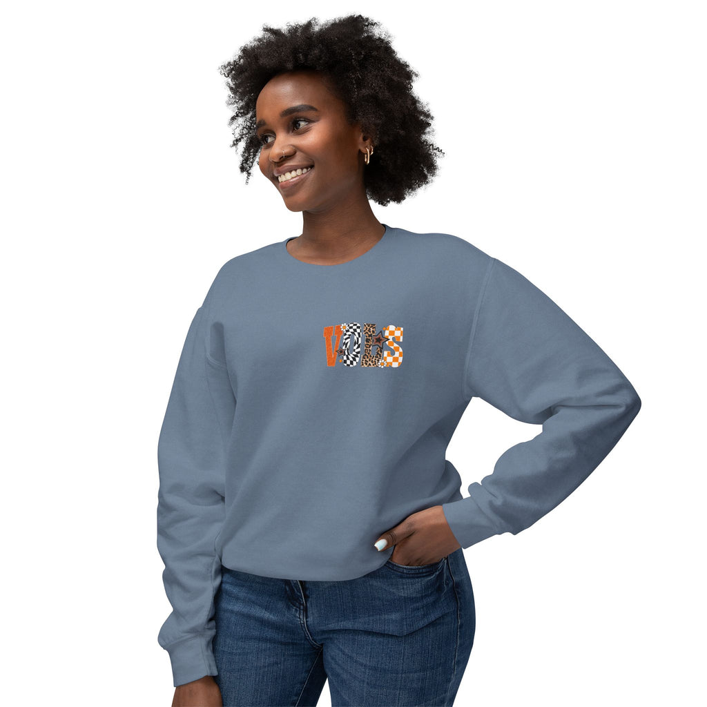 Tennessee Vols Volunteer on back side comfort colors sweatshirt for women
