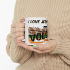Love Jesus and the Vols Mug — Tennessee Football Fan Ceramic Coffee Cup (11oz, 15oz)