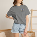 Cheer Mom T-Shirt — Cheerleading Mom Tee with Pom Poms & Megaphone Design