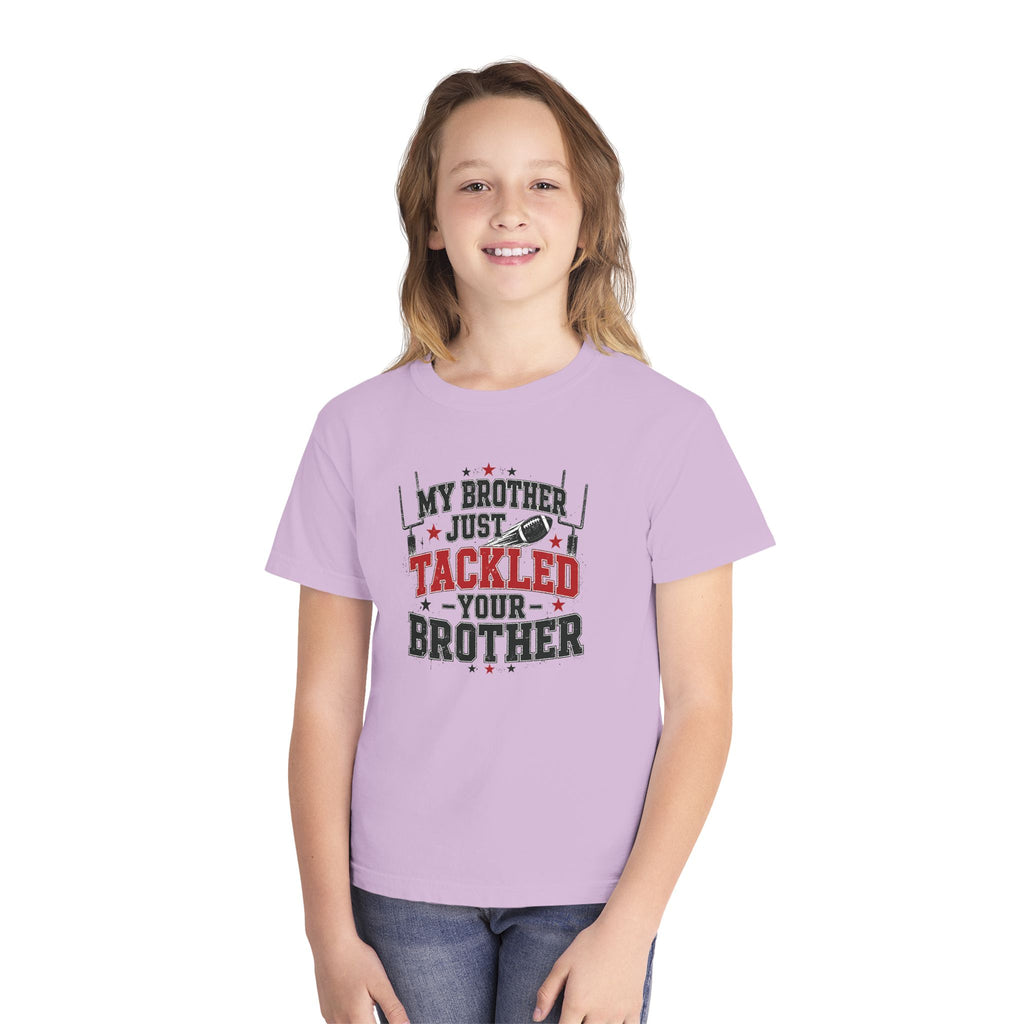 Youth Tee - "My Brother Just Tackled Your Brother" Football Kids Shirt