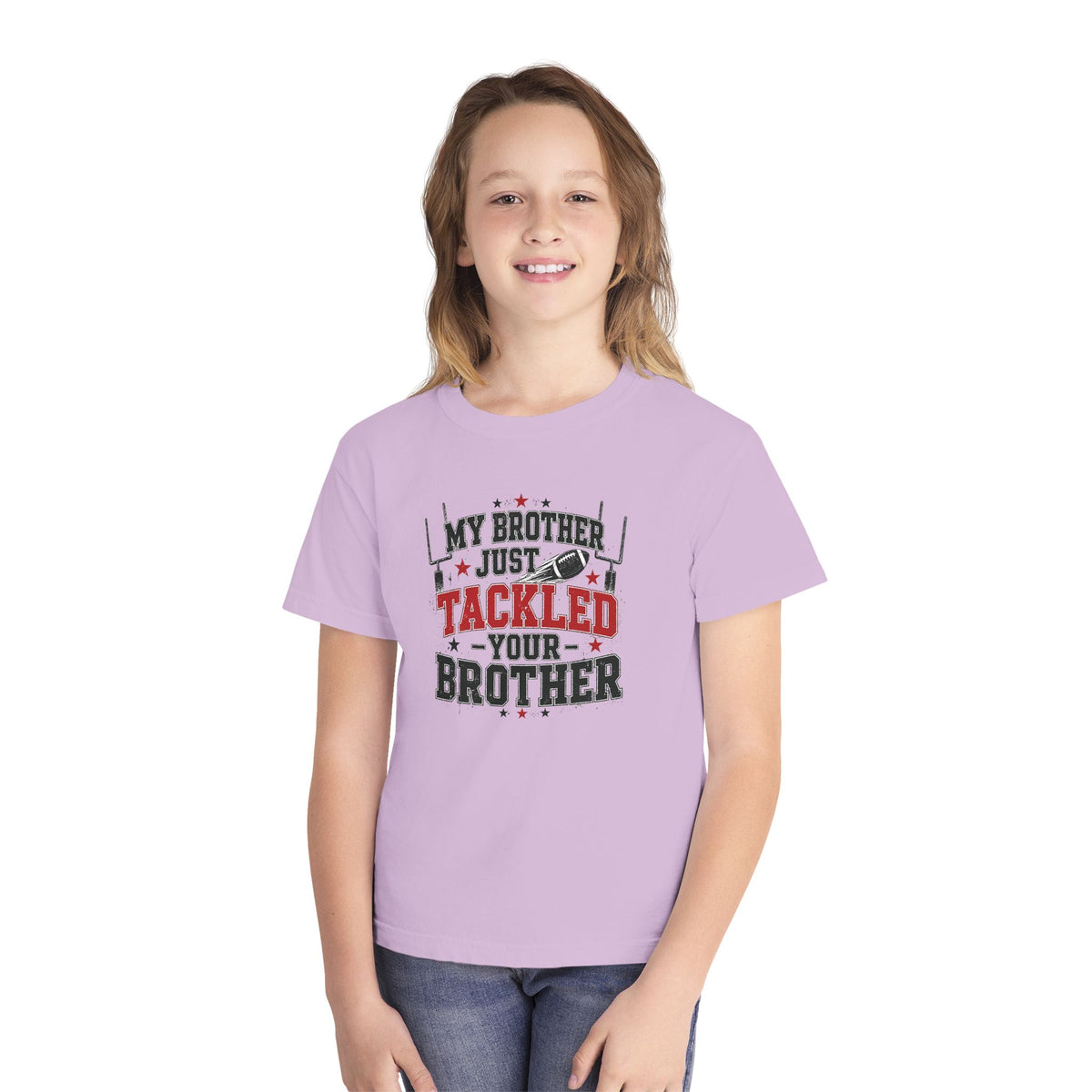 Youth Tee - "My Brother Just Tackled Your Brother" Football Kids Shirt