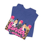 Kindergarten Pencils T-Shirt — Cute Leopard Print School Tee