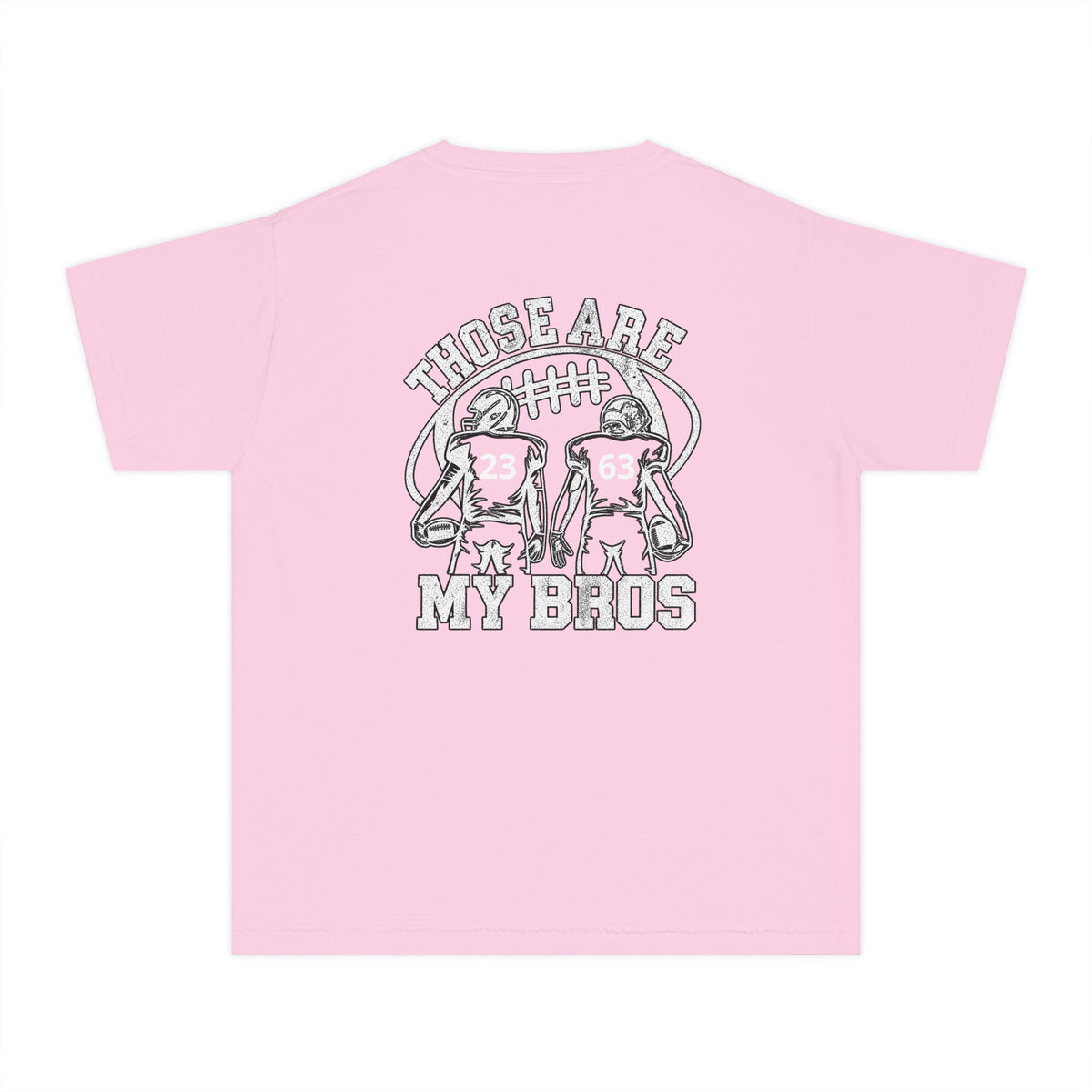 Youth Tee — "Those Are My Bros" Football Players Graphic