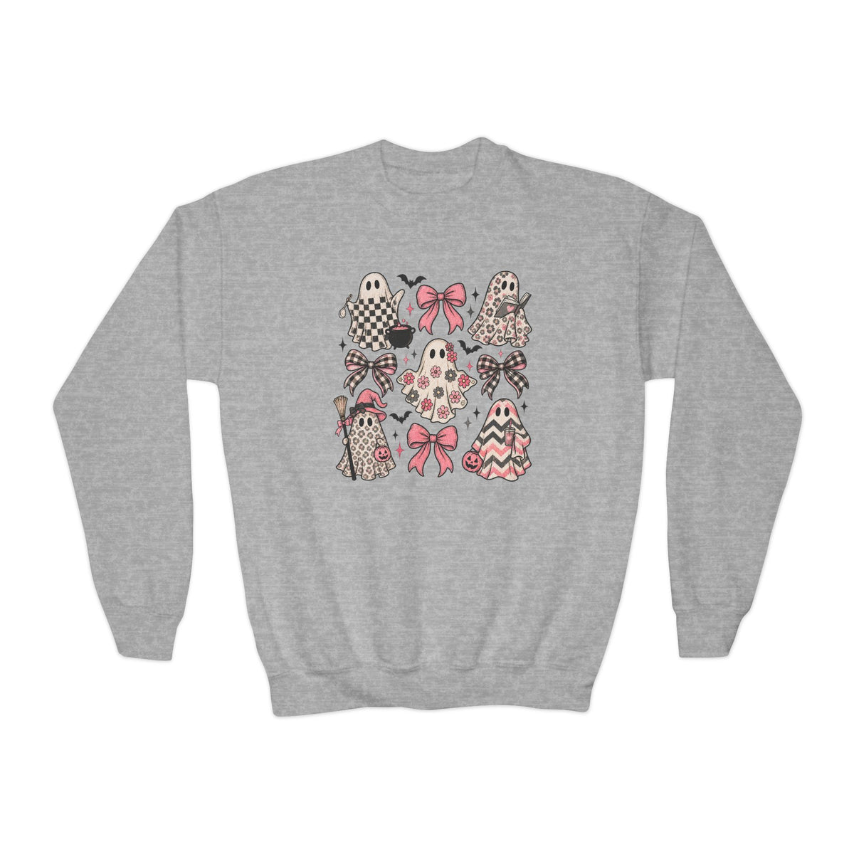 Ghost and Bows Gildan crewneck sweatshirt