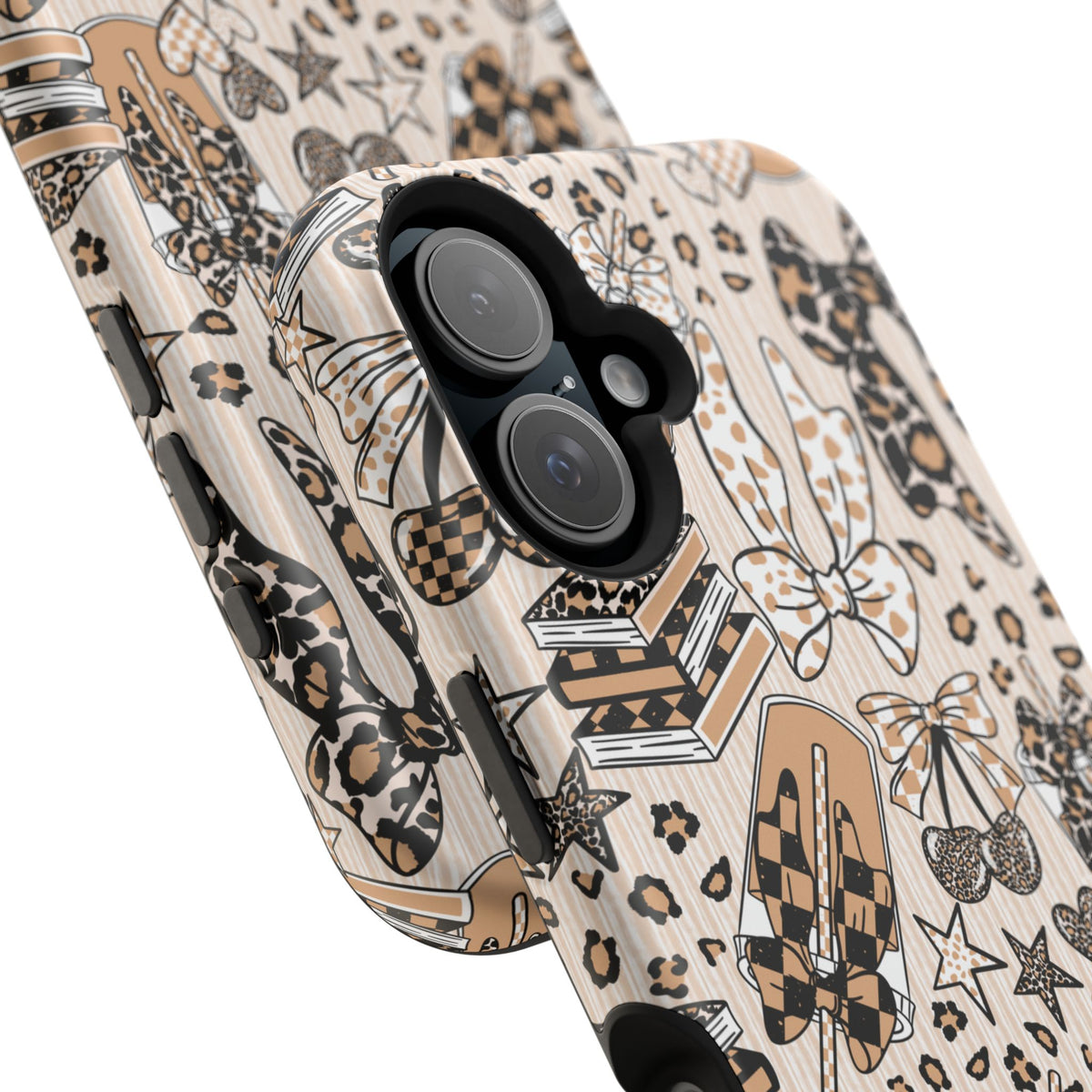 Cheetah bows iced coffee love Magnetic Impact-Resistant Cases