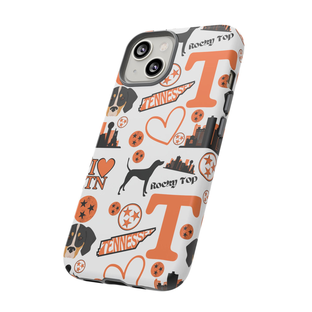 Tennessee Vols pattern Phone Case | Nashville skyline, Volunteers , orange and white