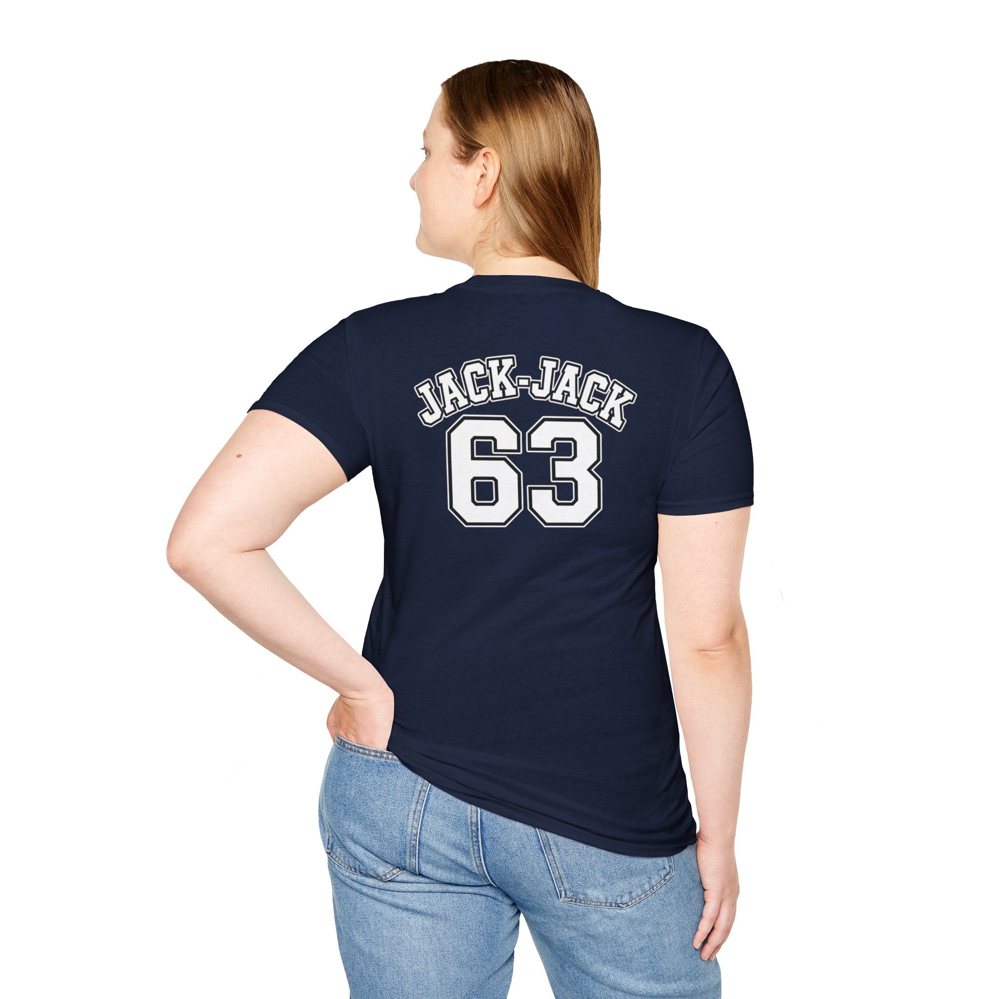 My Heart Is On The Line Football T-Shirt — Heart & Football Fan Tee